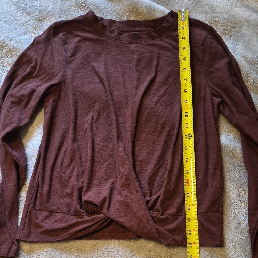 Old Navy Dusty Rose Long Sleeve Top - Picture 4 of 5